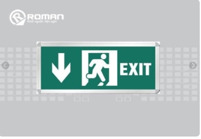 ĐÈN EXIT LED EXE2008L 1 MẶT -ROMAN