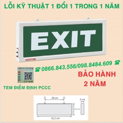 ĐÈN EXIT KENTOM - KT110,120 (Có KĐ PCCC)